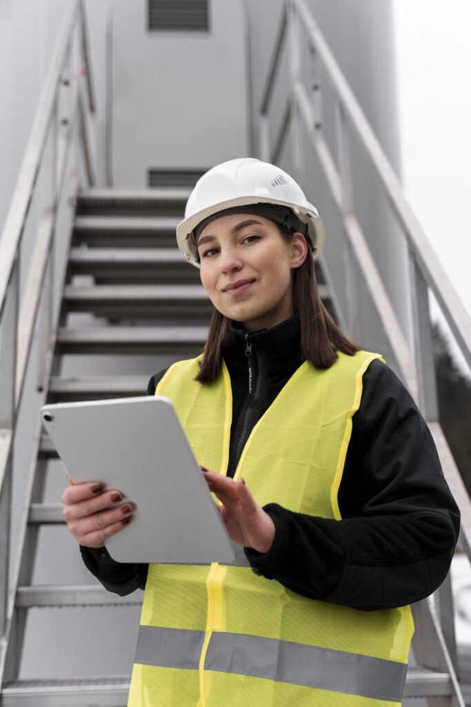 medium-shot-smiley-engineer-holding-tablet medium-shot-smiley-engineer-holding-tablet