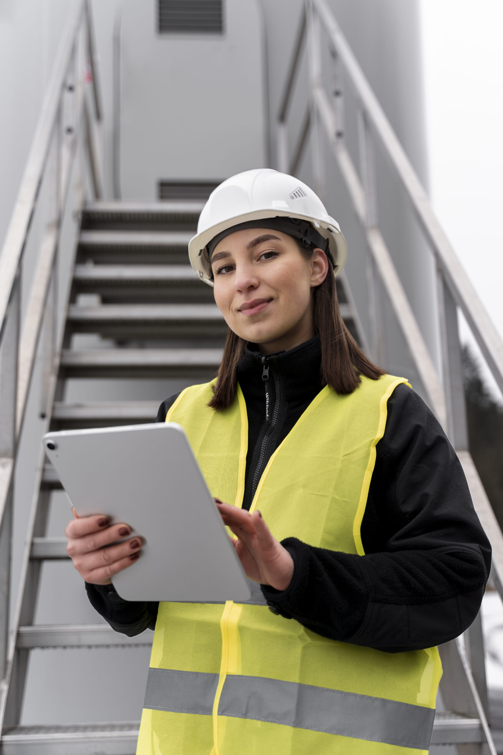 medium-shot-smiley-engineer-holding-tablet